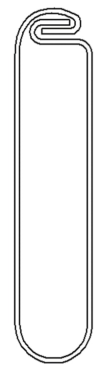 図8　ロックシーム型（巻締め型）チューブ断面